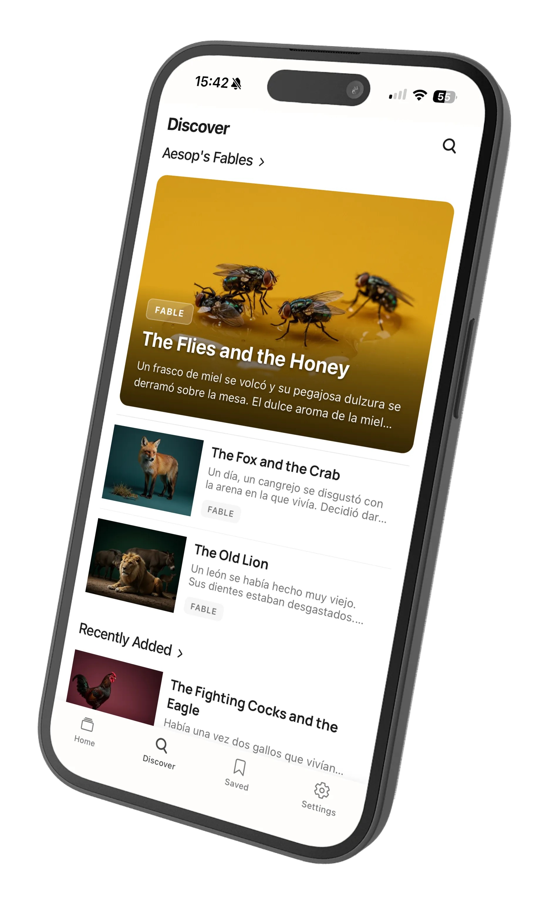 Article reading view showing text analysis
