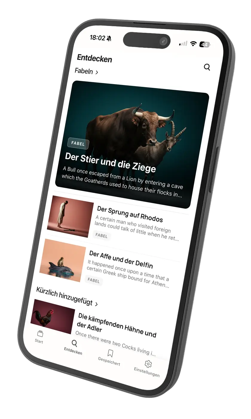 Discover feed and article reading view