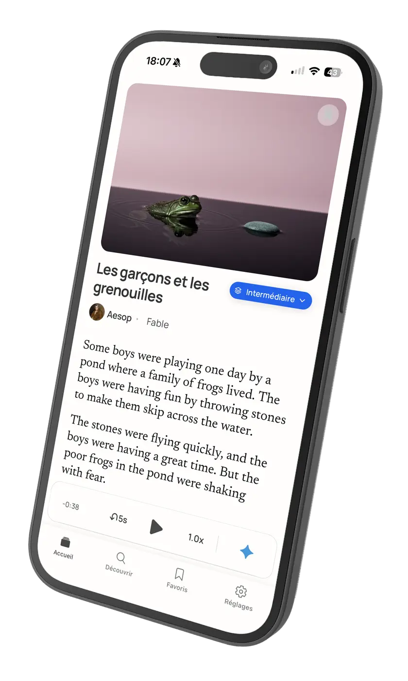 Discover feed and article reading view